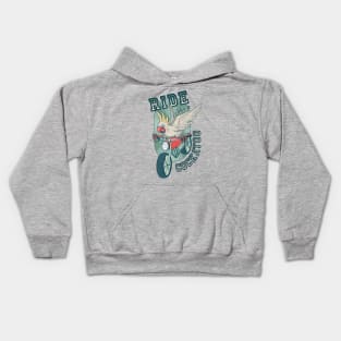 Ride like a cockatoo Kids Hoodie